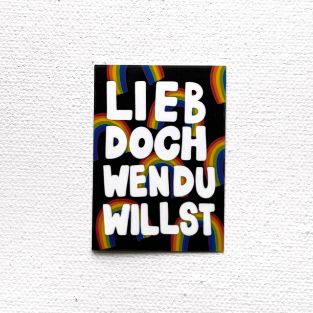 Sticker M Lieb doch wen du willst