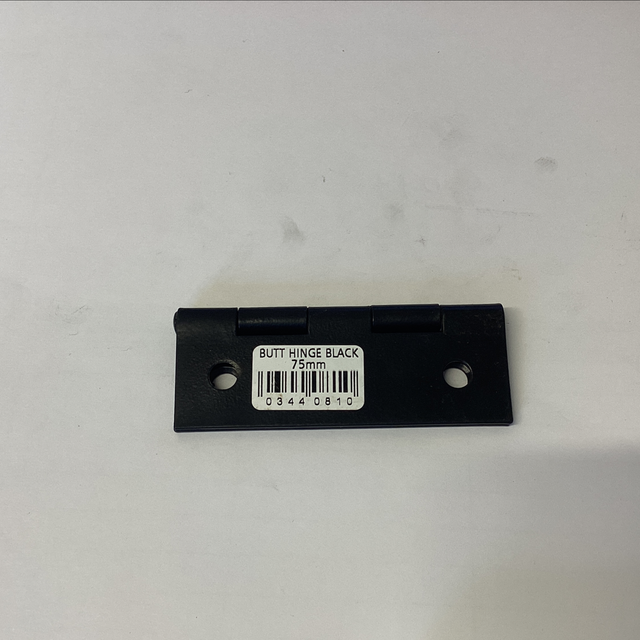 Blk butt hinge 75mm 0344081