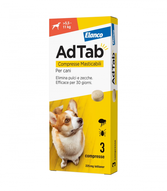ADTAB COMPRESSE MASTICABILI CANI 5,5-11 KG