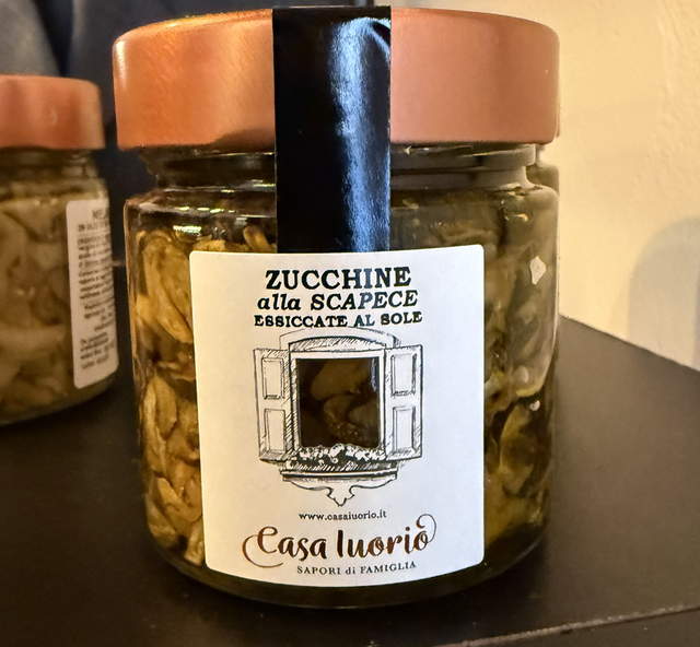 Zucchine alla Scapece essiccate al sole - Casa Iuorio