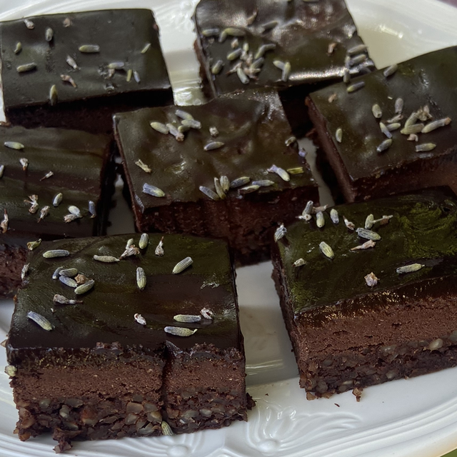 triple chocolade lavender square 