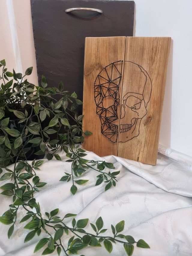 Tête de Mort Rock - Tableau String Art