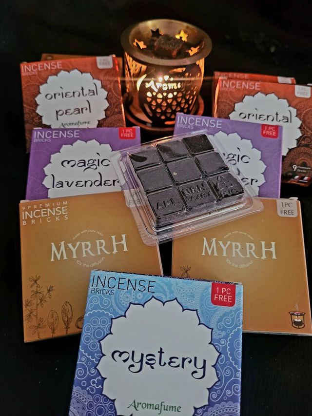 Briques d’Encens Recharge Aromafume (40 g) – Myrrhe, Oriental Pearl, Mystery, Magic Lavender