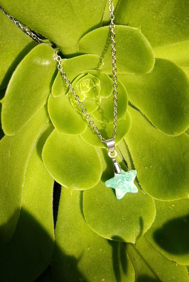 Collier étoile amazonite 