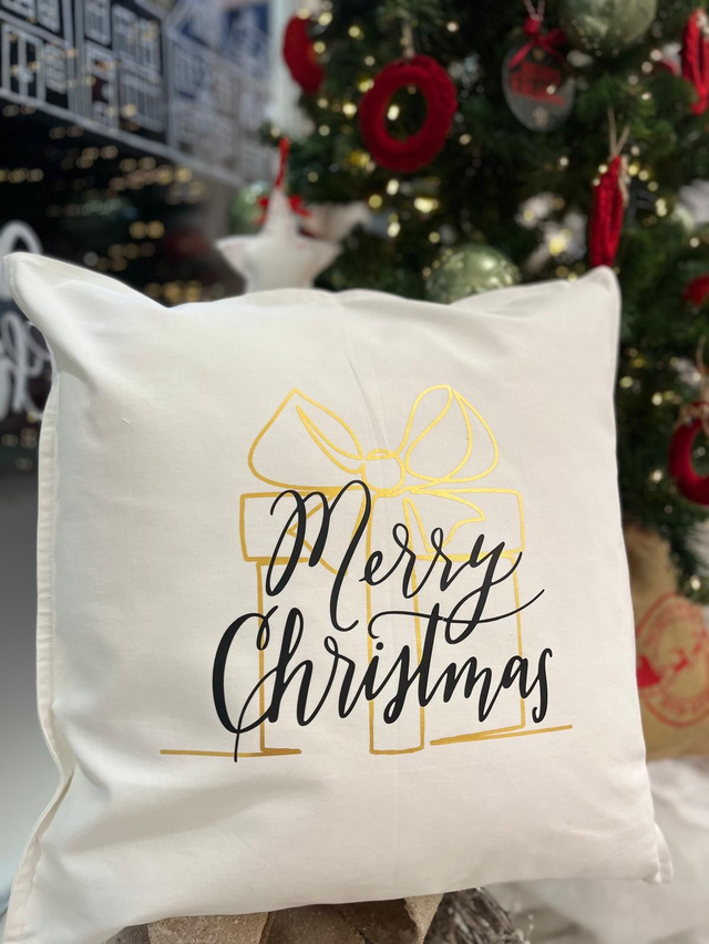 Cuscino "Merry Christmas" regalo