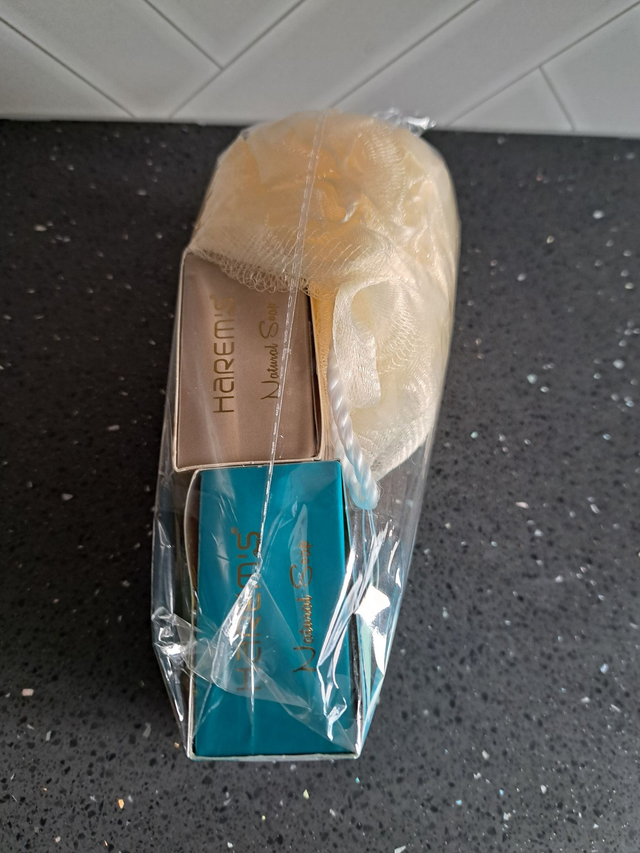 Tropical Breeze, Turkish Bath Soap & Scrunch Gift Set