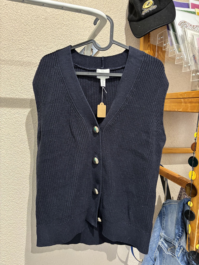 Gilet sans manche bleu foncé H&amp;M (338)