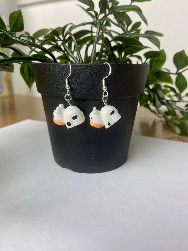 Cow earrings.