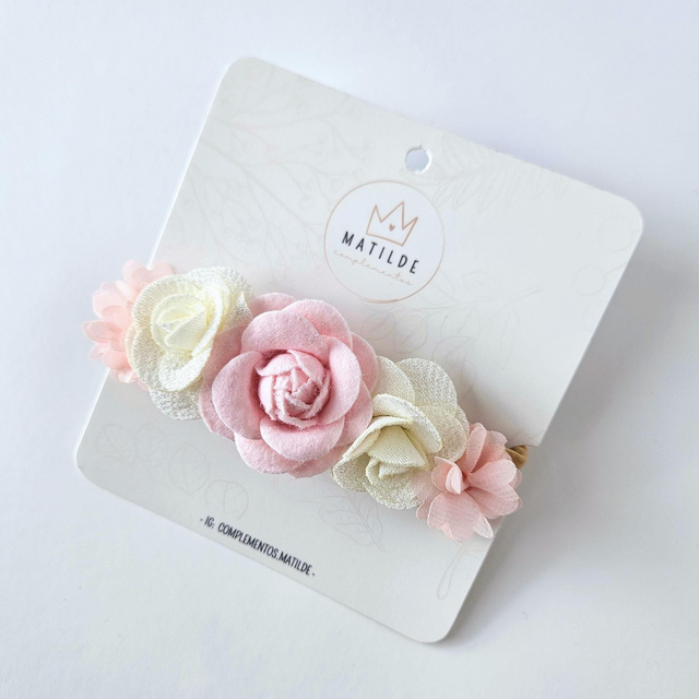 Cintillo Bebe Rosa Rosa