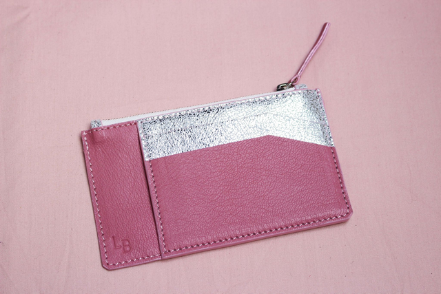 Porte Monnaie - Rose&amp;Argent