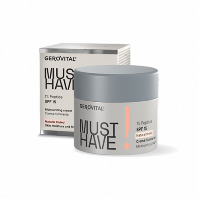 Gerovital Must Have - Hydraterende crème 1% Peptiden (SPF 15)