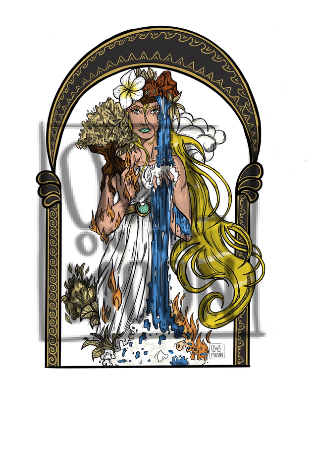 Déesse Art Nouveau « Gaïa »