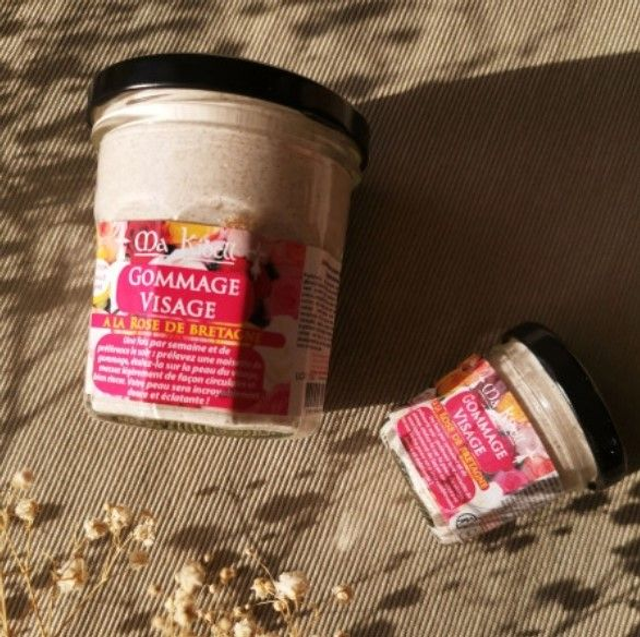 Mega gommage visage à la Rose de Bretagne 200ml