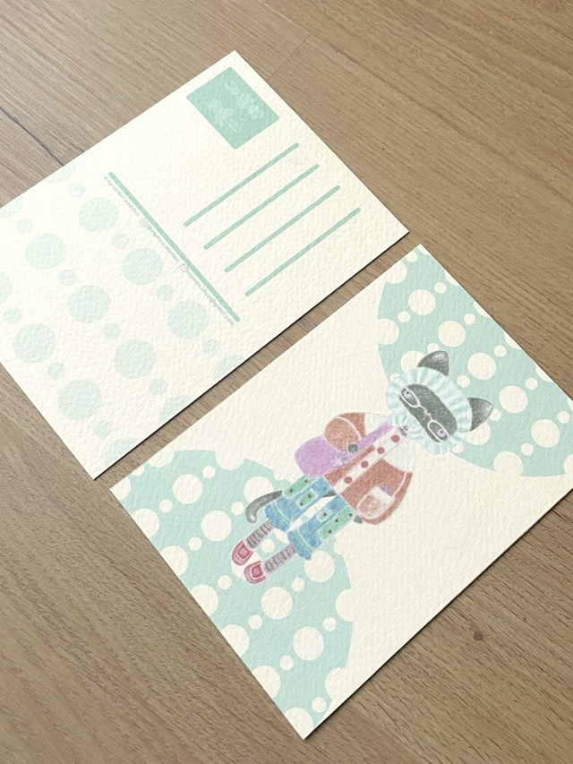 'Neige' postcard