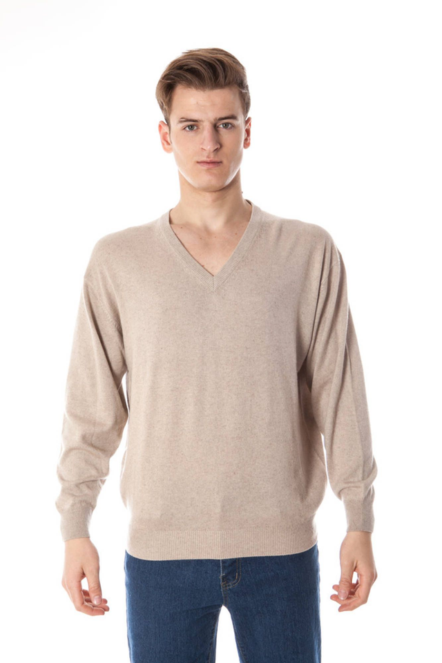 590YUKO MAGLIONE UOMO BEIGE