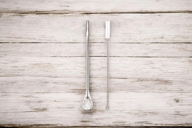 Bombilla (Paille avec filtre et brosse de nettoyage)