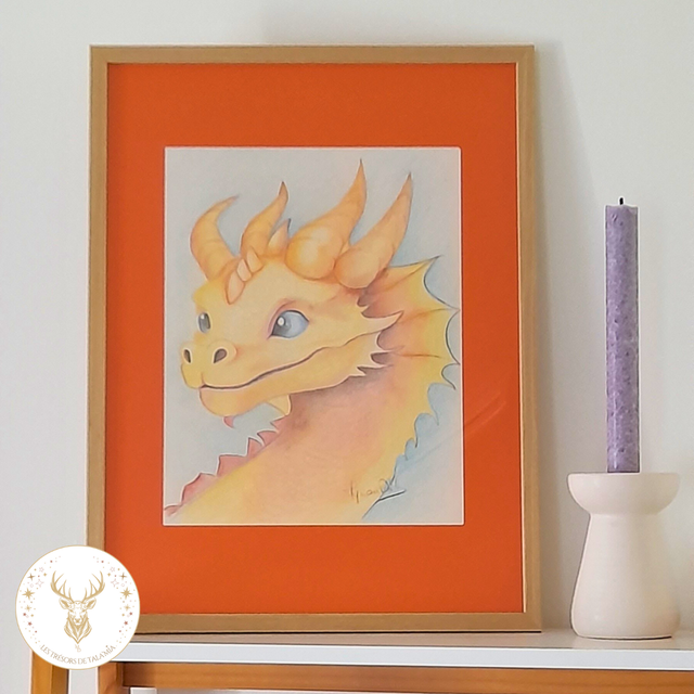 Tableau &quot;Flamme Sacrée&quot;