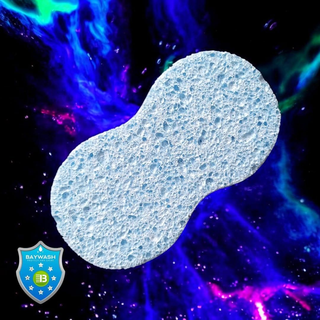 Interior cleaning sponge blue