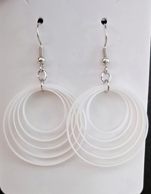 Boucles d'oreilles aux cinq spirales 