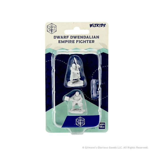 Critical Role: Dwarf Dwendalian Empire Fighter Unpainted Miniatures