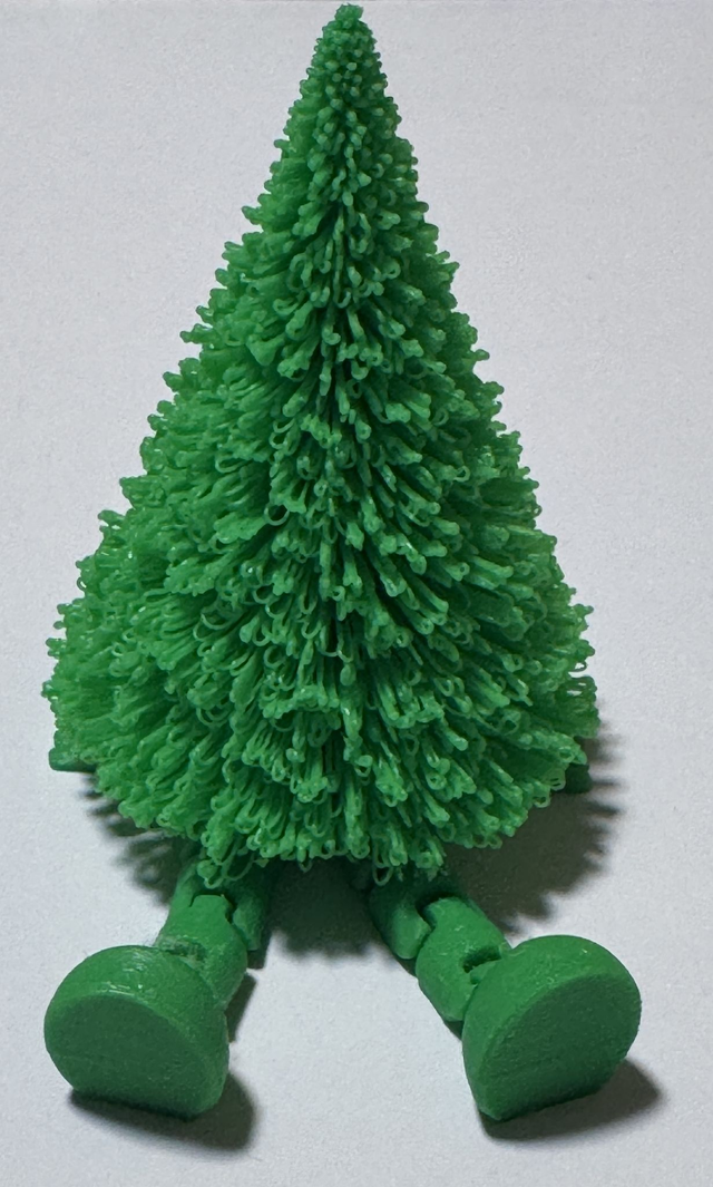 Personnage décoratif articulé en forme de sapin