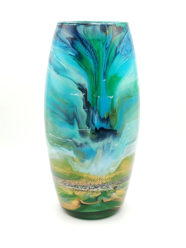 Large Oval Glass Vessel