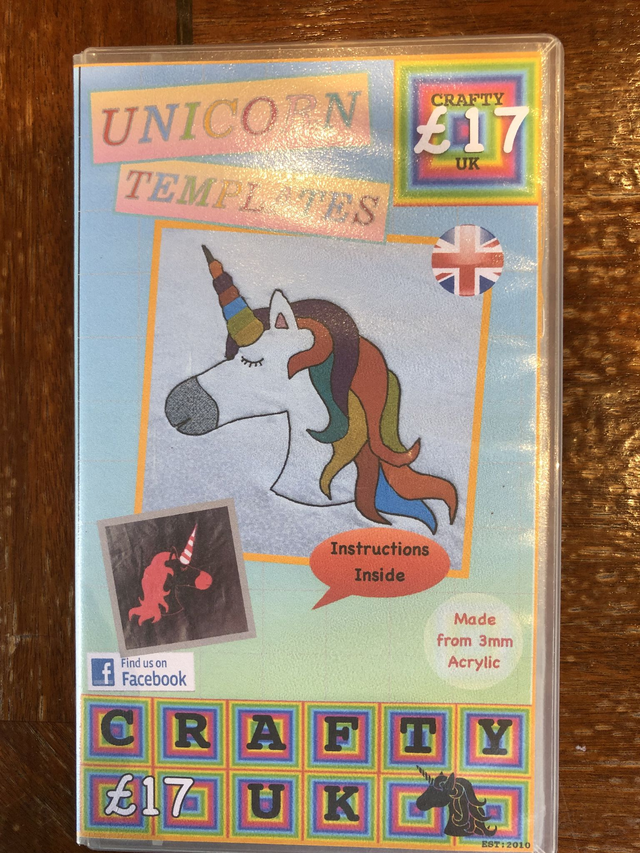 Unicorn Appliqué template set