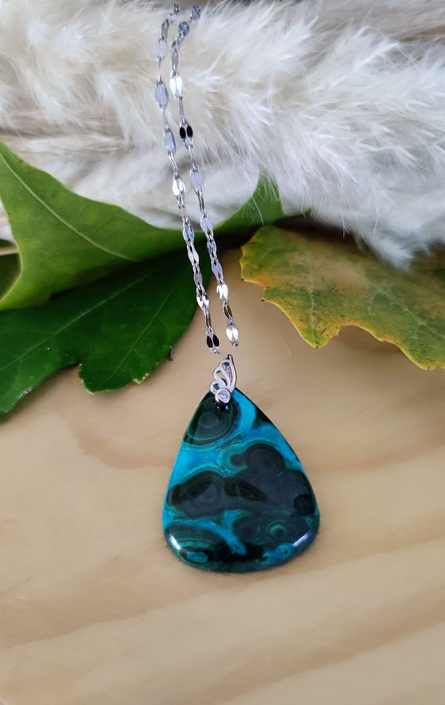 Pendentif Malachite Chrysocolle