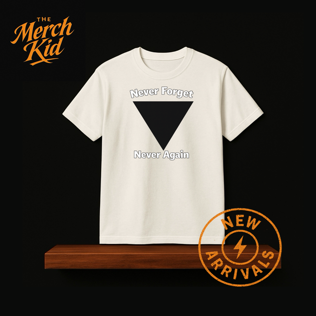 Black Triangle LGBT Never Again Lesbian Trans Tee