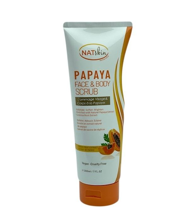 Nat Skin Papaya Face And Body Scrub 200ml