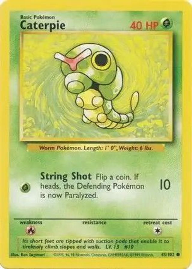 Caterpie - 45/102 (Base Set Unlimited)