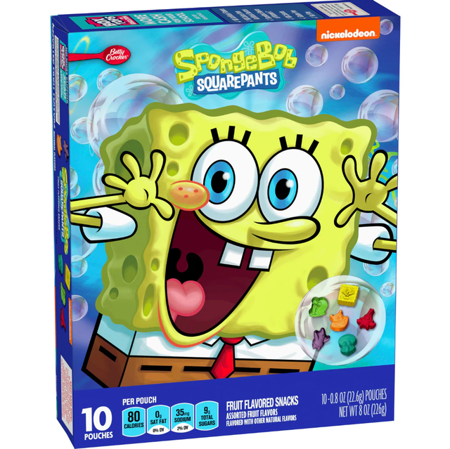 Betty Crocker Spongebob Squarepants Fruit Snacks (226g)