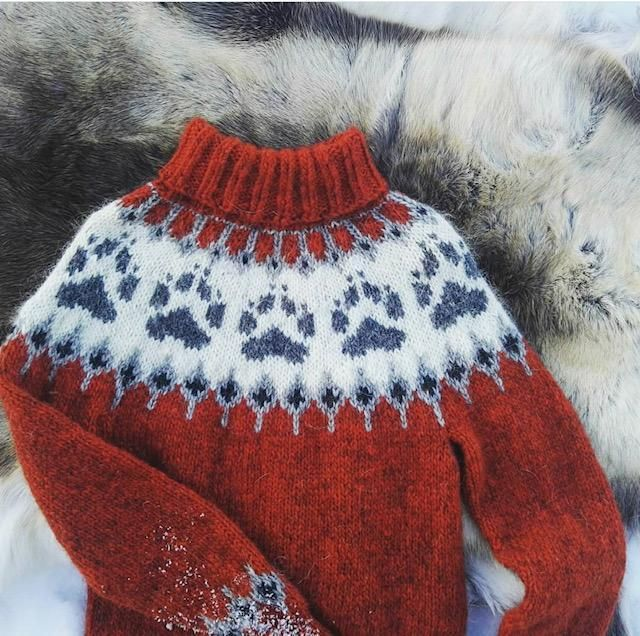 Wilderness Sweater Kit - Col 13 (Burnt Orange Álafosslopi) - Wool & Pattern - Linka Neumann