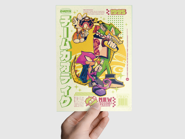 [ SONIC PRINTS ] Team Chaotix (A4&amp;A5)