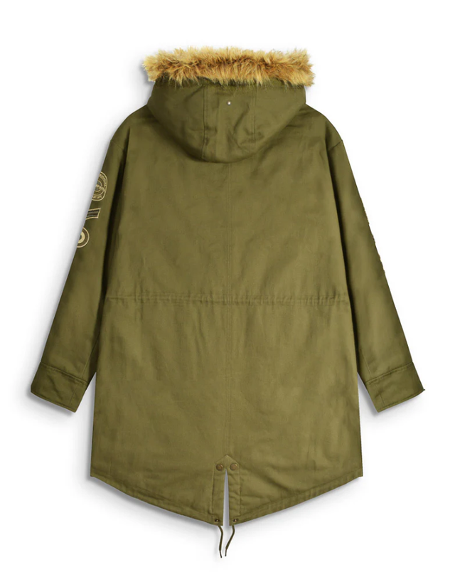 Lambretta LAMDS010 Cotton Canvas Parka - Khaki