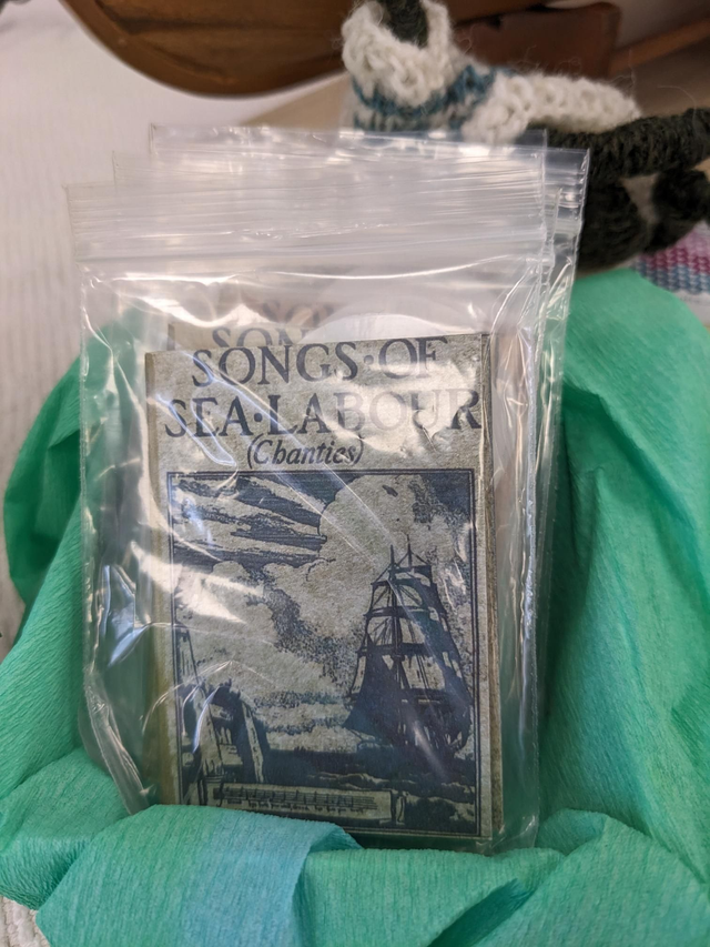 Miniature Captain’s Log & Sea Shanty Books for Capten Broga