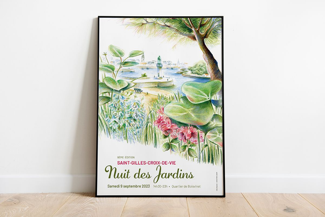 Tir. affiche - Nuit des Jardins