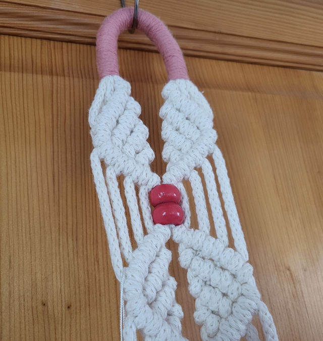 Suspension macramé Losange