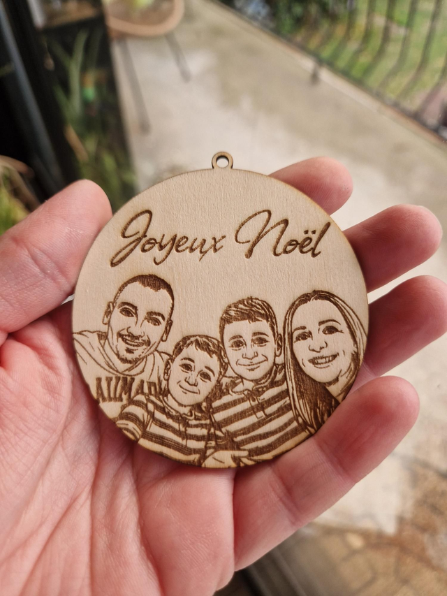 Suspension de Noël &quot;Portrait de famille&quot;