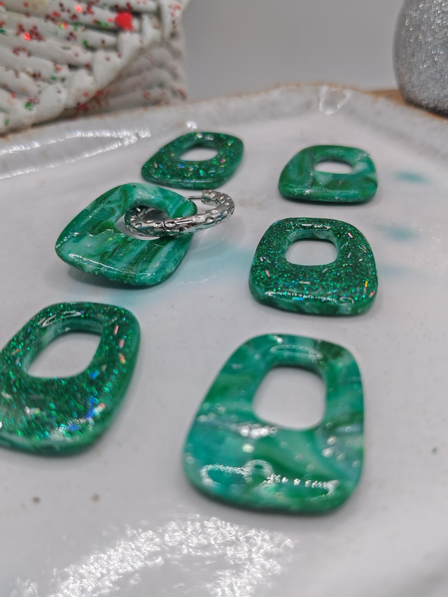 Choupettes Diana réversibles marbrées Vert