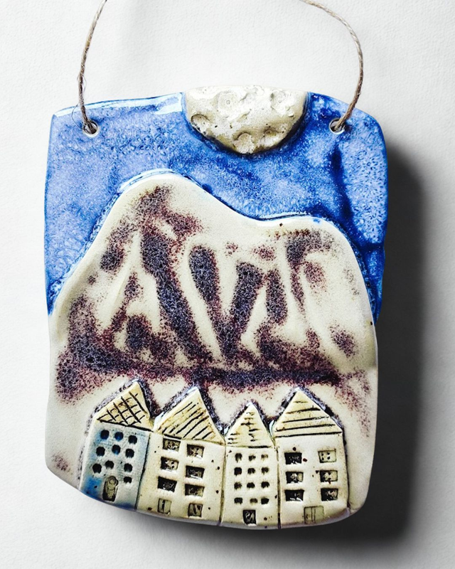 Ceramiczny szyld Miłość do gór