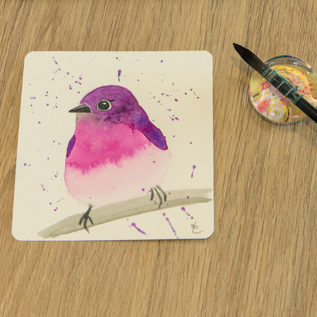 Carte décorative - Miss Violette