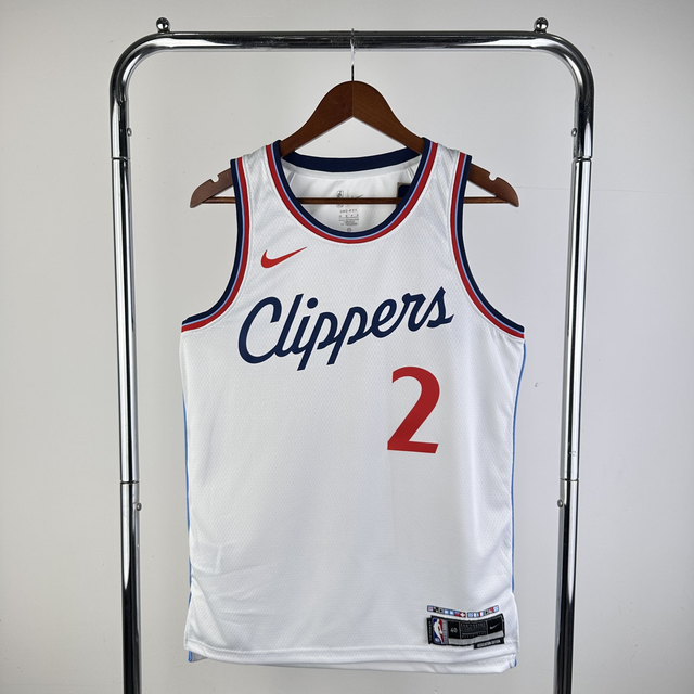 Camiseta NBA Blanca Los Angeles Clippers (Leonardo # 02) 24-25