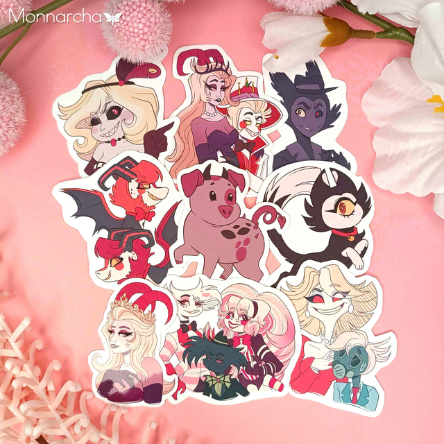 Hazbin Hotel Stickers •  Side characters