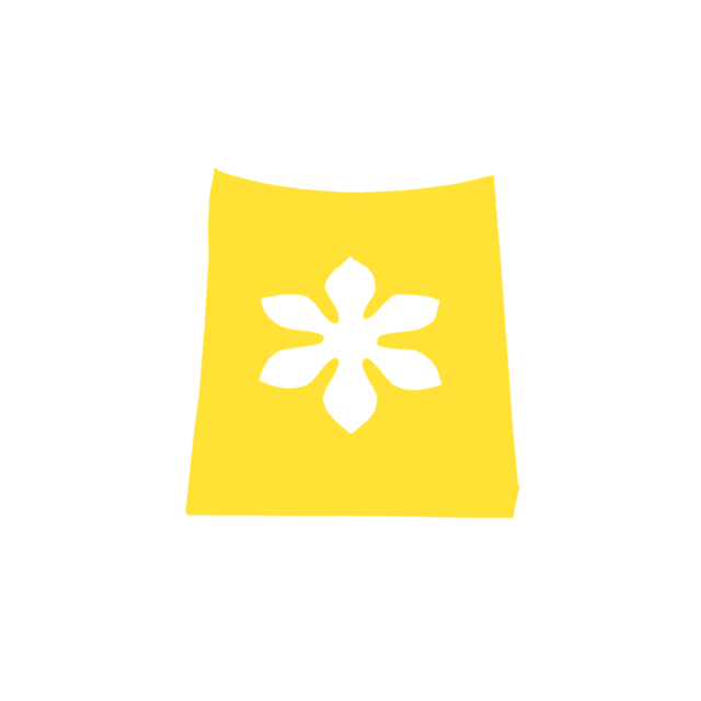 Yellow mug cup cradle holder