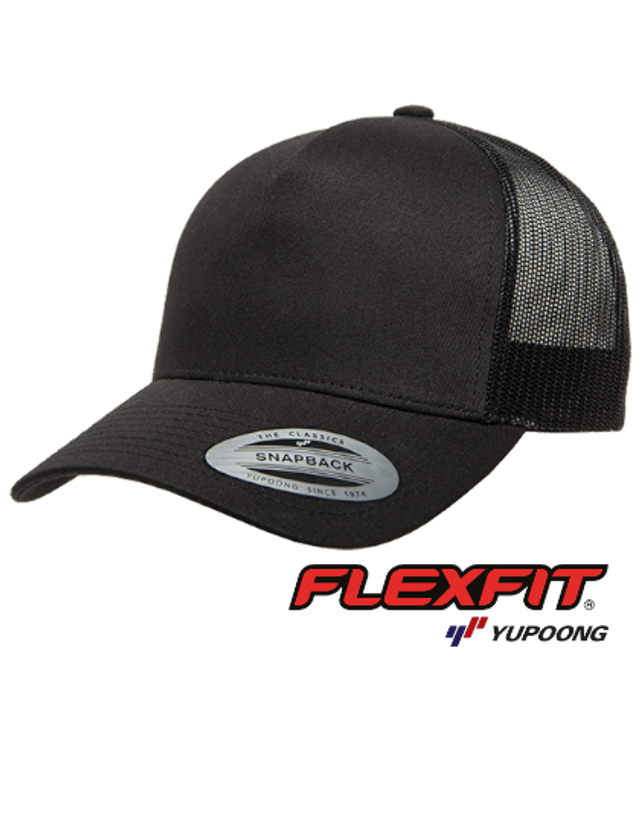 🧢 CASQUETTE FLEXFIT RETRO TRUCKER 5PANEL CUSTOM 3D COMPRIS* 