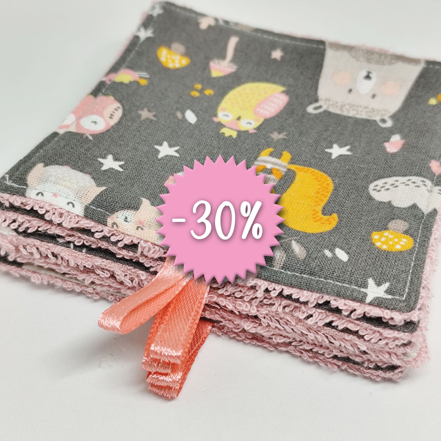 MAKA – Lot de 5 lingettes lavables pour une routine beauté responsable