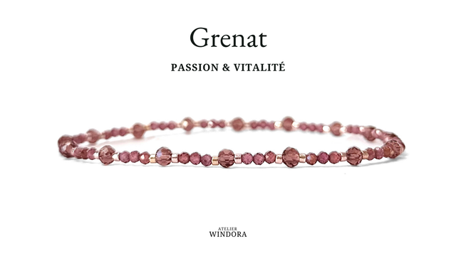 Bracelet | Grenat - Délicat V1