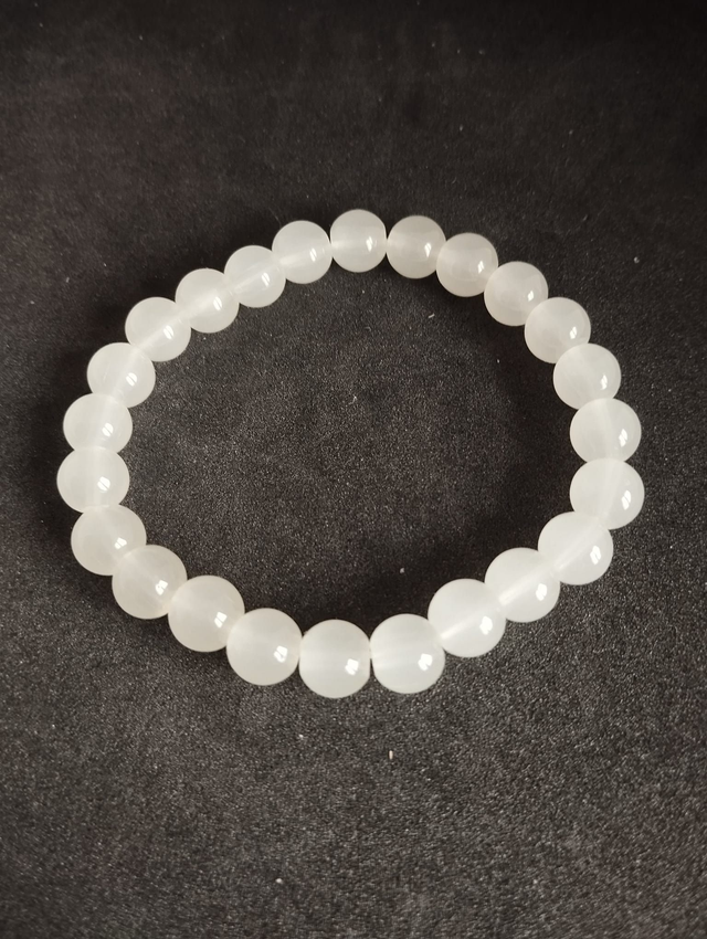 Bracelet en quartz blanc