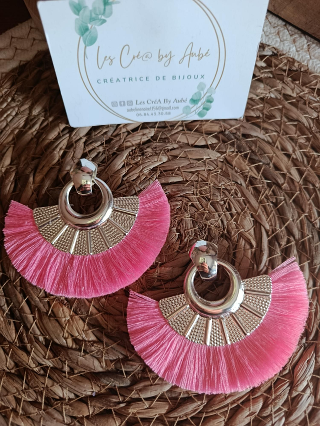 BO BOHEME DEMI LUNE Argenté / ROSE FLASHY 0000184